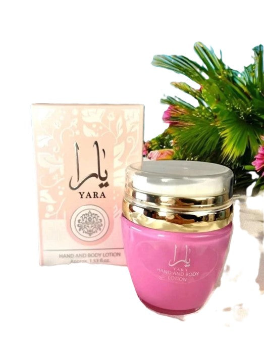 YARA Hand & Body Lotion 45ML (1.53 OZ) By Ard Al Zaafaran | Ultra Moisturizing, 100% Original Money Back Guarantee