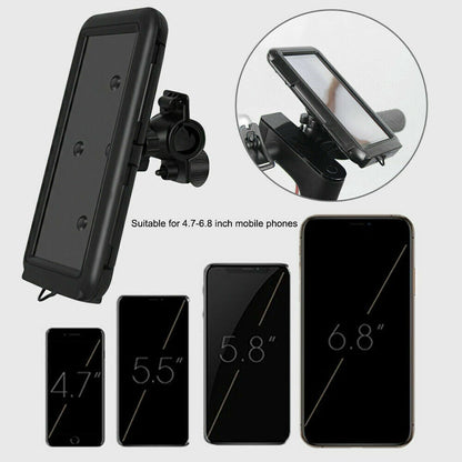 Bicycle Motor Bike Phone Case Mount Holder Waterproof For All Mobile Phones
