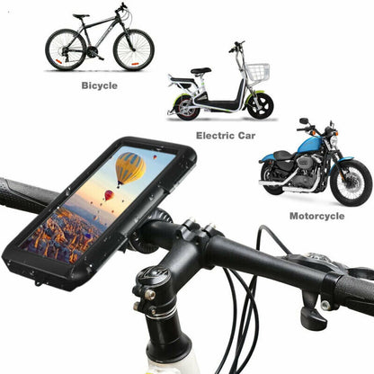 Bicycle Motor Bike Phone Case Mount Holder Waterproof For All Mobile Phones