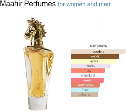 Maahir With Free Mini EDP Perfume – Woody & Powdery Unisex Scent - Arabian UAE Luxury Fragrance - 100ml Eau De Parfum-100% Original -Money Back Guarantee