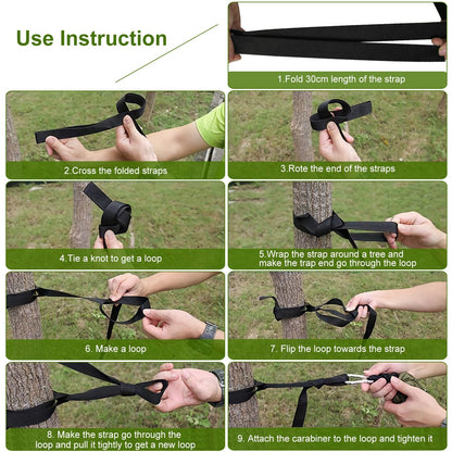 Camping Hammock, Portable Double Hammock With Net