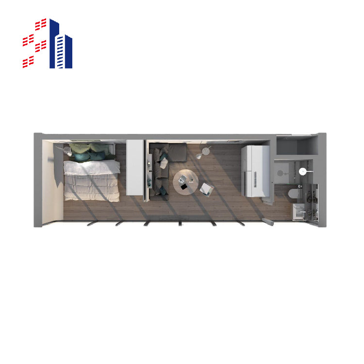 Modern Design Prefab Living Luxury Fashion Garden Pod Modular Extendable Container Homes Apple Cabin With Terrace