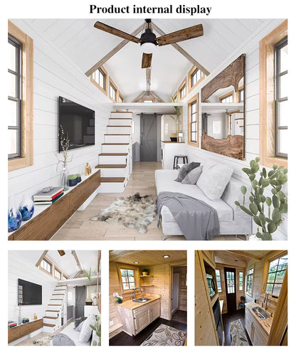 Modern Luxury Strong & Comfortable 40 Feet House On Wheels Shipping Container Homes Movable Prefabricated Green House