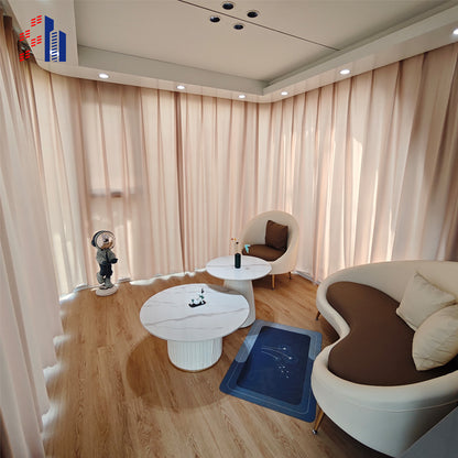 Modern Design Prefab Living Luxury Fashion Garden Pod Modular Extendable Container Homes Apple Cabin With Terrace