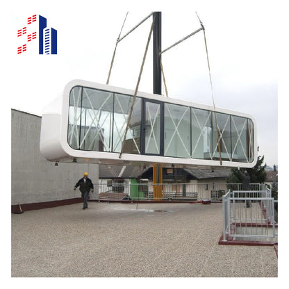 Modern Design Prefab Living Luxury Fashion Garden Pod Modular Extendable Container Homes Apple Cabin With Terrace