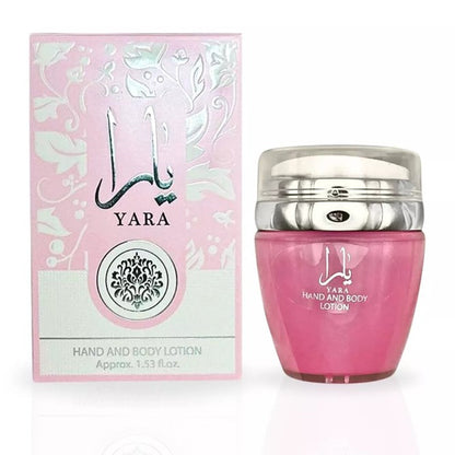 YARA Hand & Body Lotion 45ML (1.53 OZ) By Ard Al Zaafaran | Ultra Moisturizing, 100% Original Money Back Guarantee