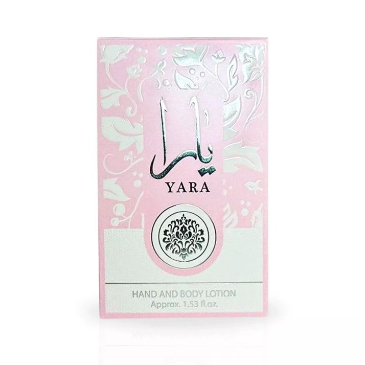 YARA Hand & Body Lotion 45ML (1.53 OZ) By Ard Al Zaafaran | Ultra Moisturizing, 100% Original Money Back Guarantee